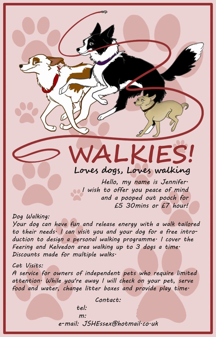 Dog Walking Flyer