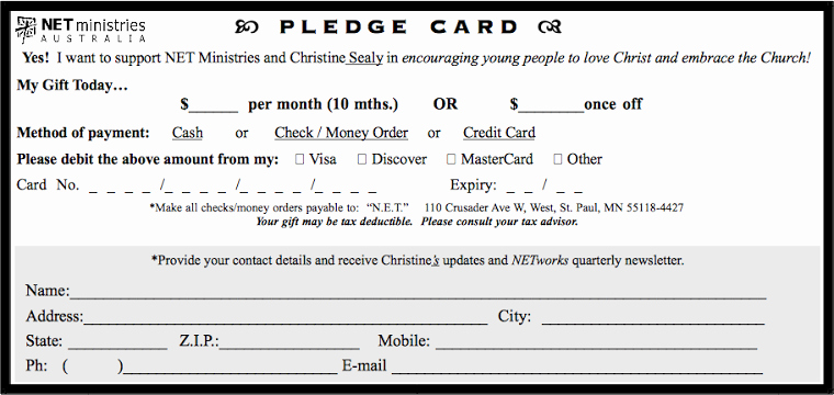 Donation Pledge form Template Install