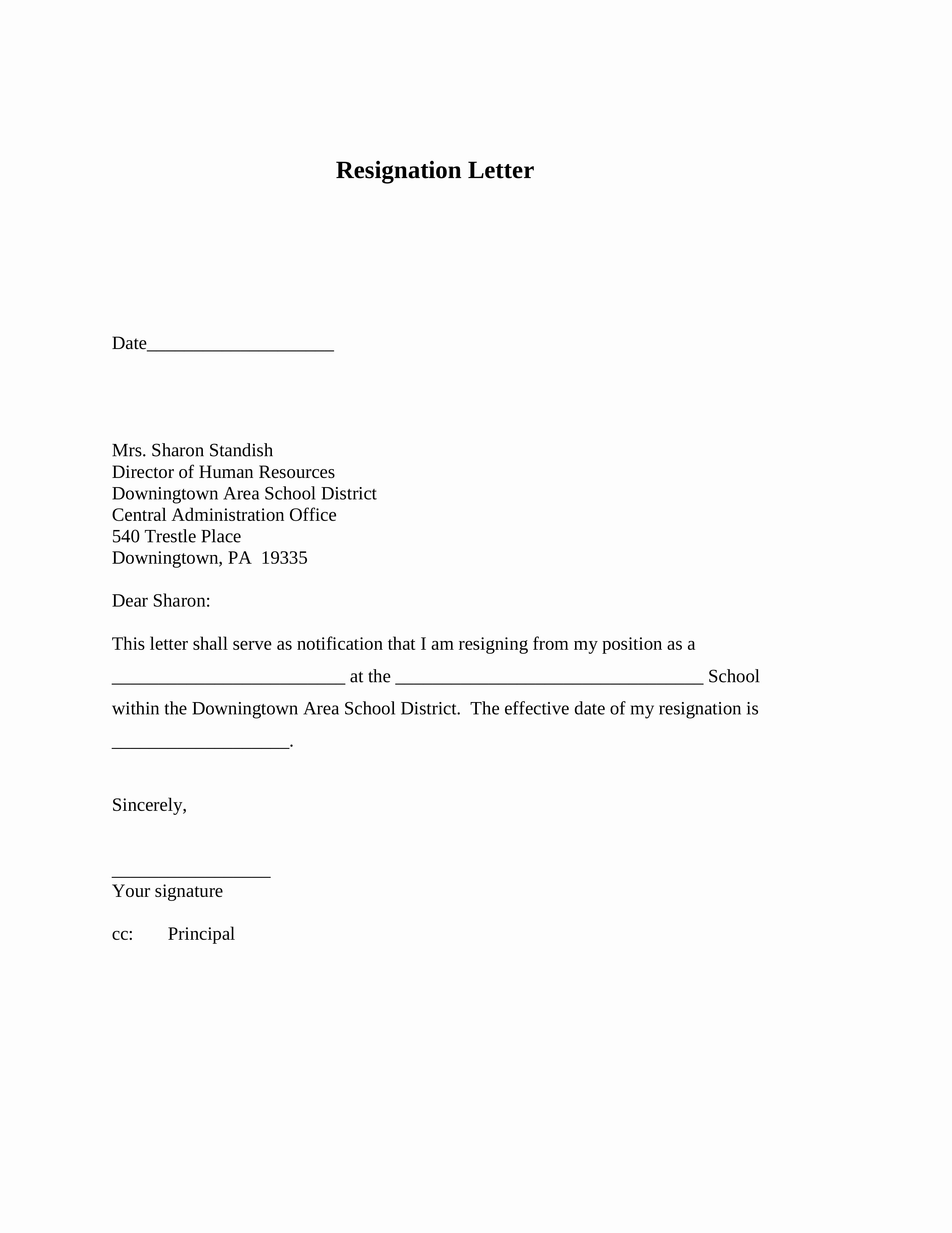 Dos and Don’ts for A Resignation Letter