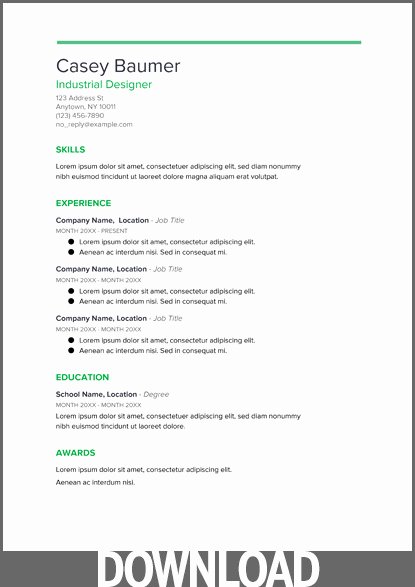 free microsoft office resume sample and cv template