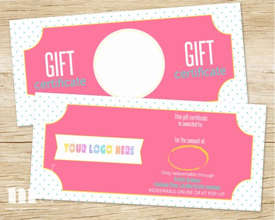 Download 20 Lularoe Gift Certificate Template Spice Up