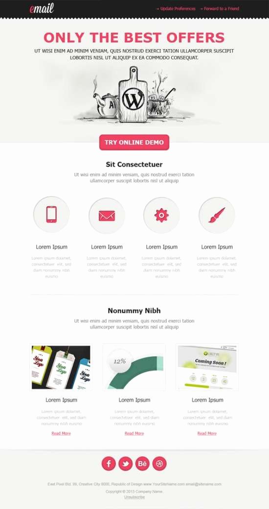 Download 60 Free Email Templates Xdesigns