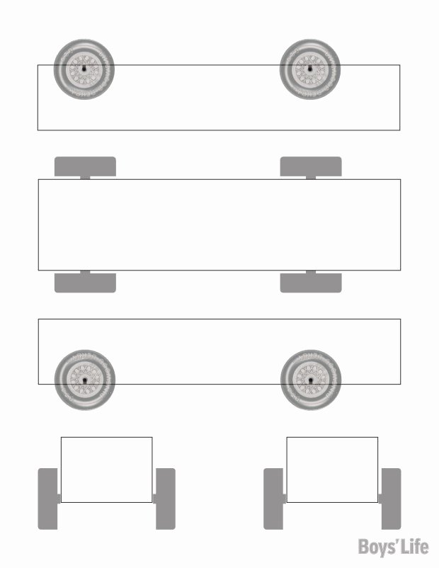Download A Free Pinewood Derby Car Design Template – Boys