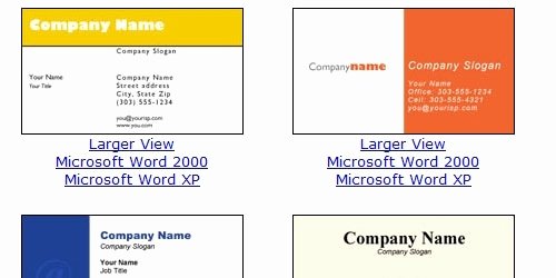 Download Free Business Card Template Microsoft Word