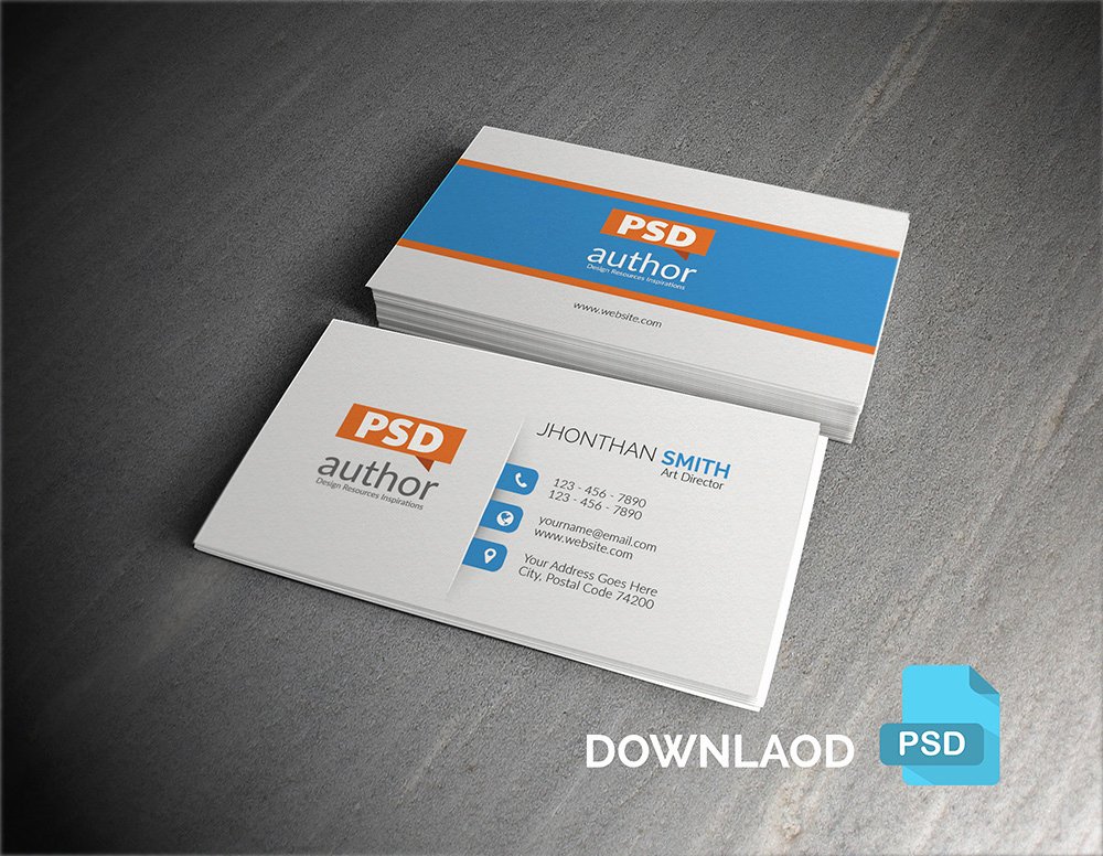 Download Free Corporate Business Card Psd Template