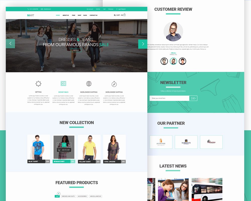 Download Free E Merce Website Free Psd Template at