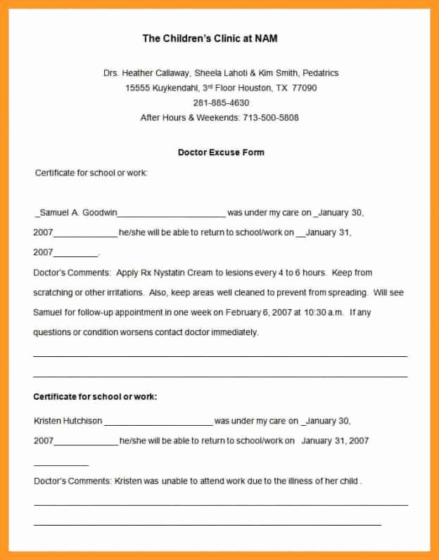 Download Free Fake Doctors Note Templates