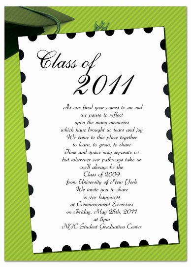 Download Free Graduation Invitation Announcement Green