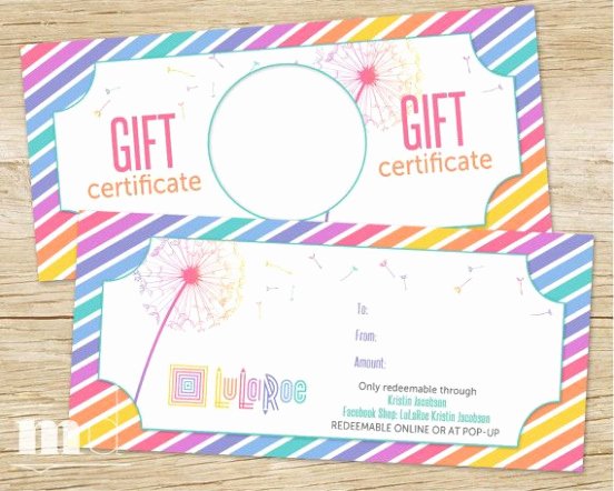 Download Free Lularoe Gift Certificate Lularoe Gift Card