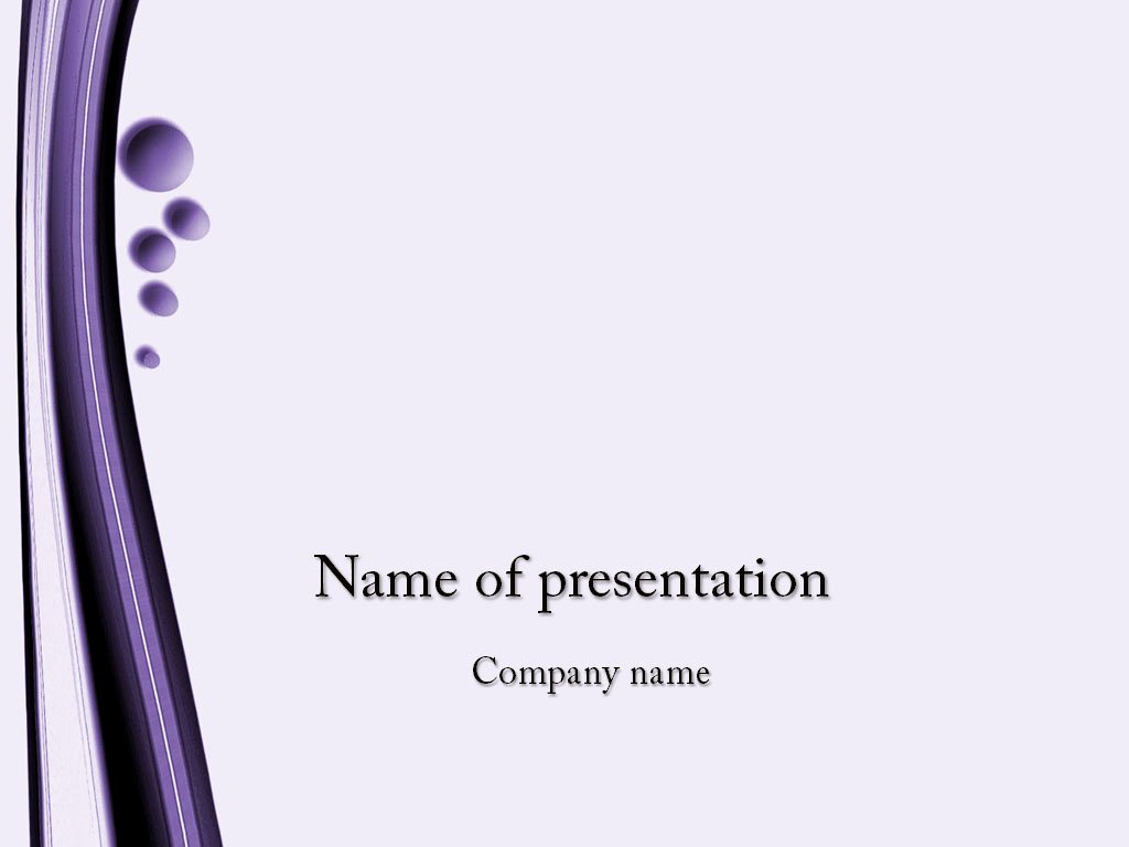 Download Free Violet Bubbles Powerpoint Template for