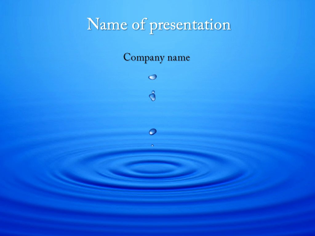 Download Free Water Motion Powerpoint Template for