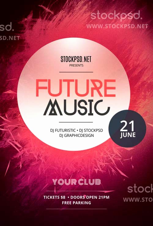 Download Future Music Free Psd Flyer Template for Shop
