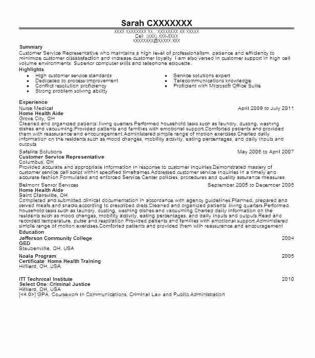 home health aide resume sample 4 cosy certified examples stibera resumes