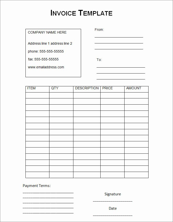 invoice template