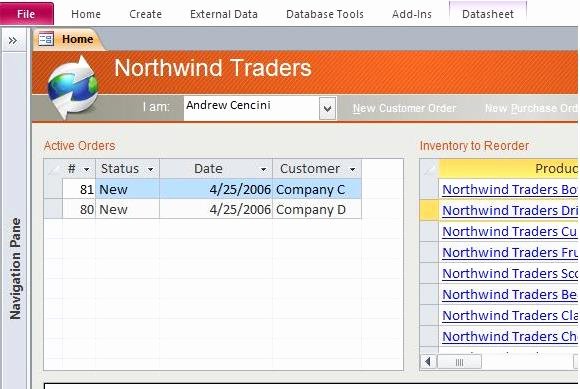 Download northwind Microsoft Access Templates and Access
