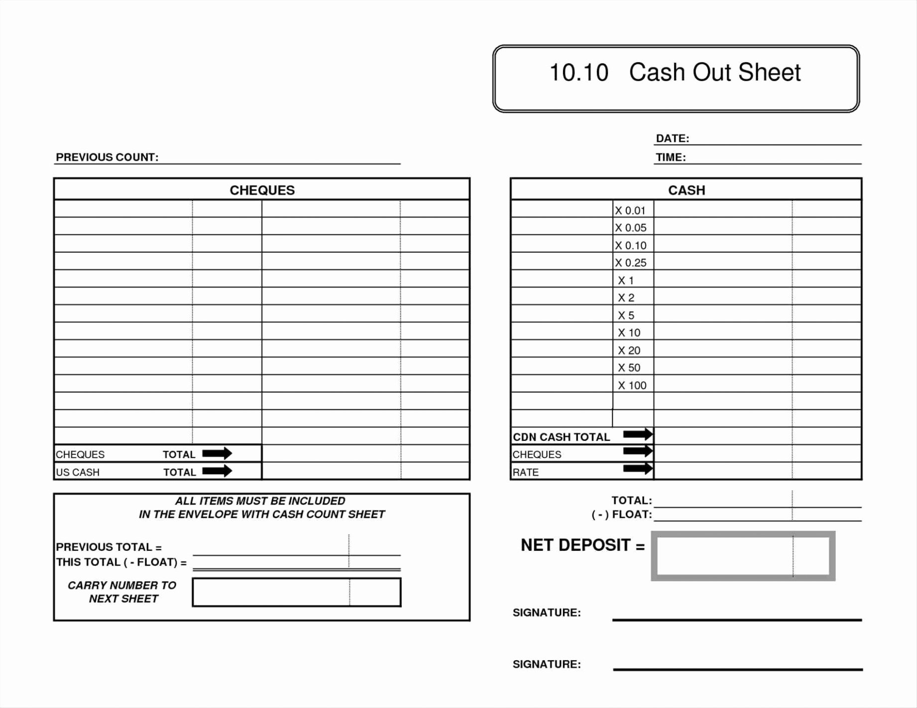 Download now Sheet Cash Drawer Chest Drawers Balance Sheet