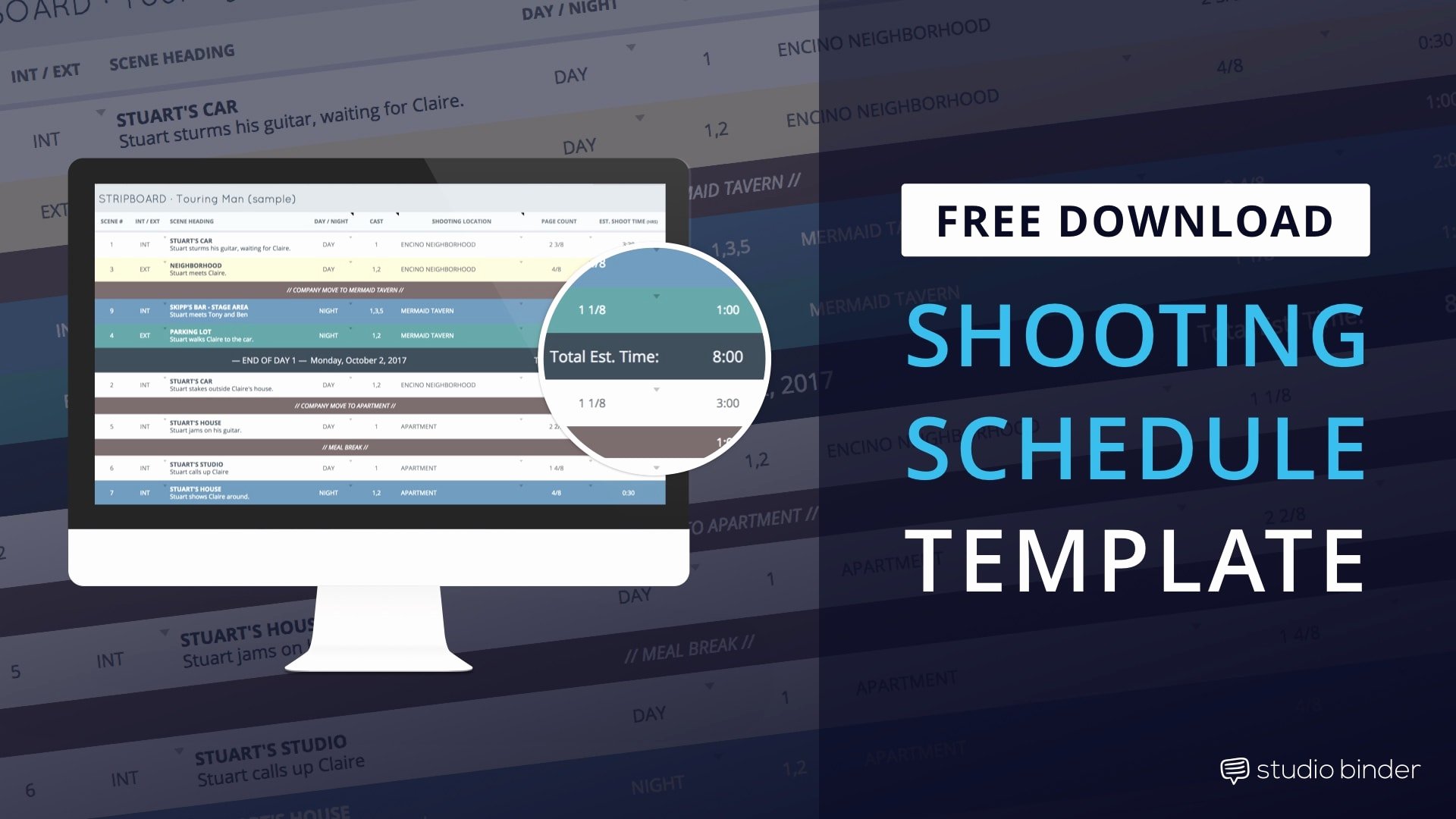 Download Production Shooting Schedule Template