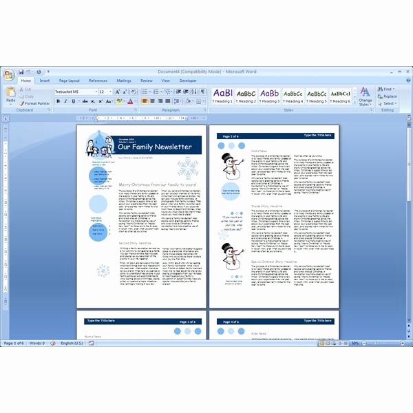 Download the top Free Microsoft Word Templates Newsletters