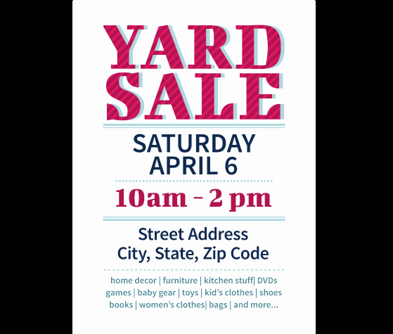 Download This Yard Sale Flyer Template and Other Free