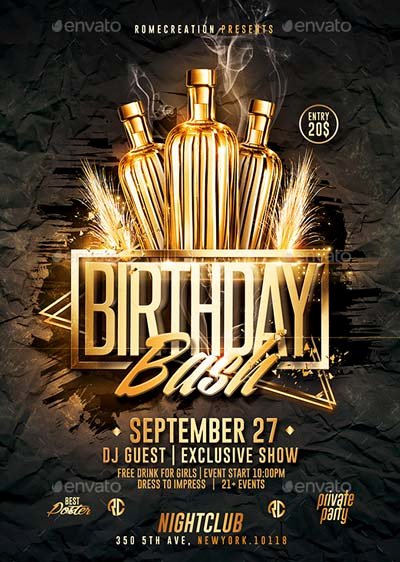 Download top 50 Birthday Flyer Templates Collection On