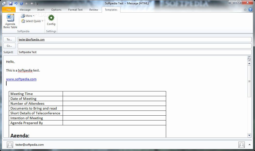 Download Tzunami Outlook Templates 1 0 0 0