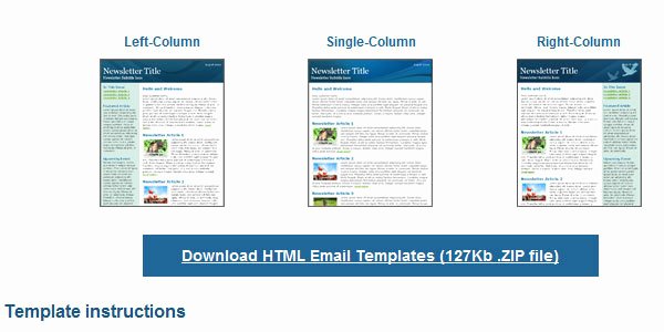 Dreamweaver Email Templates Free Download Templates
