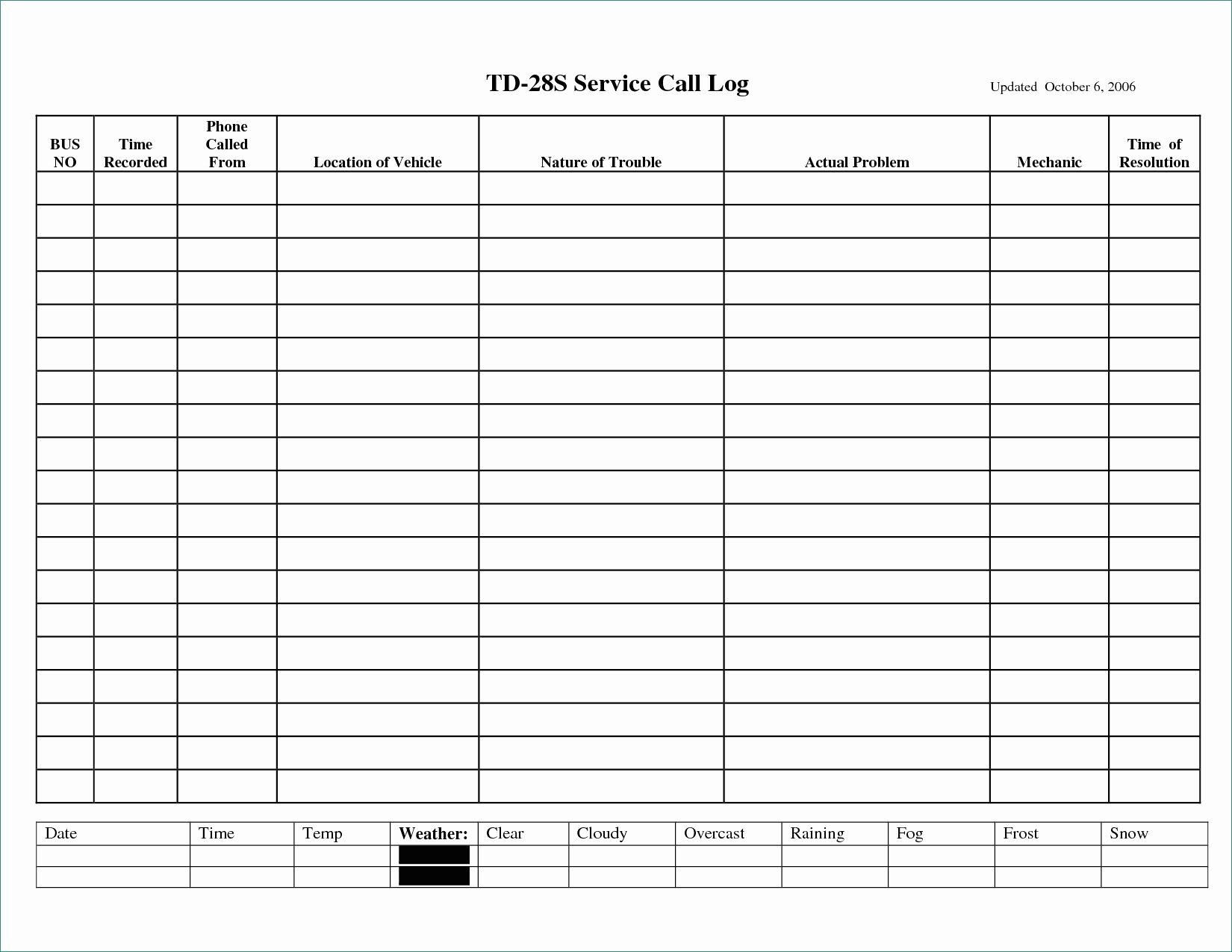 Driver Log Template Casual Daily Dot Log Book Spreadsheet