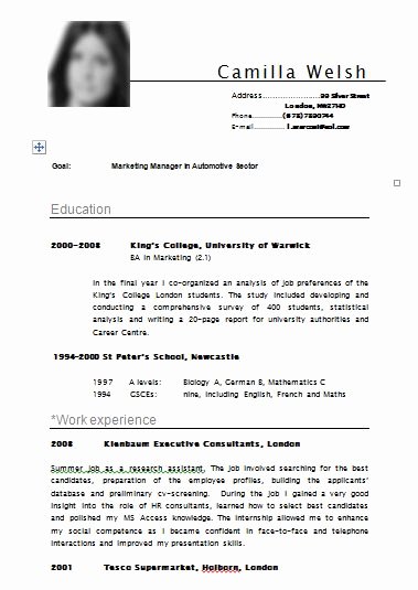 E Mail Notes Free Resume Template Samples Cv Example