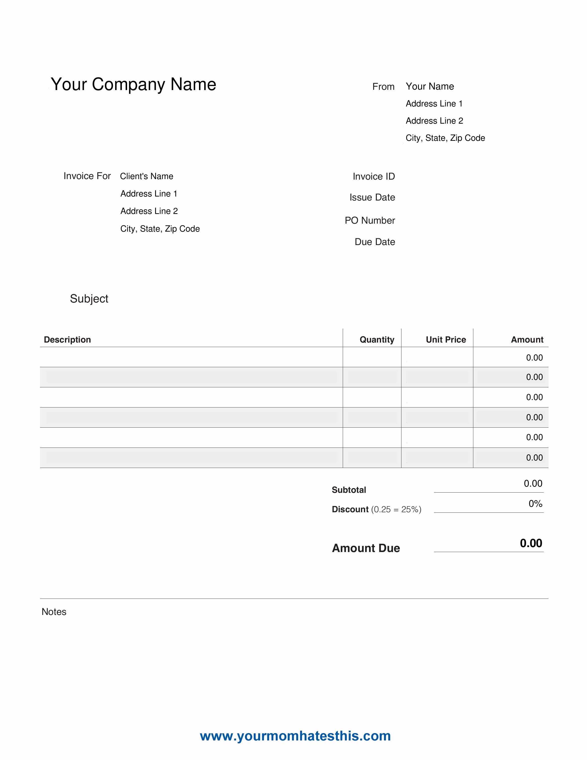E Must Know On Business Invoice Templates