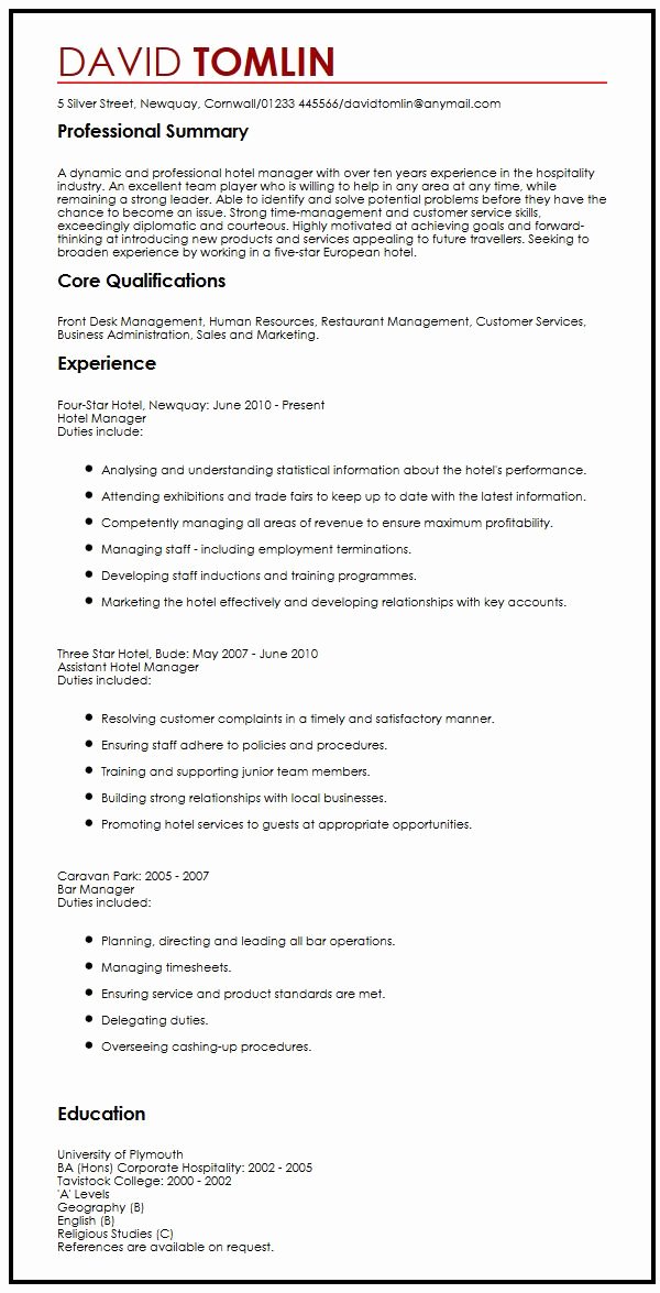 Ecq Executive Core Qualifications Resume Doc