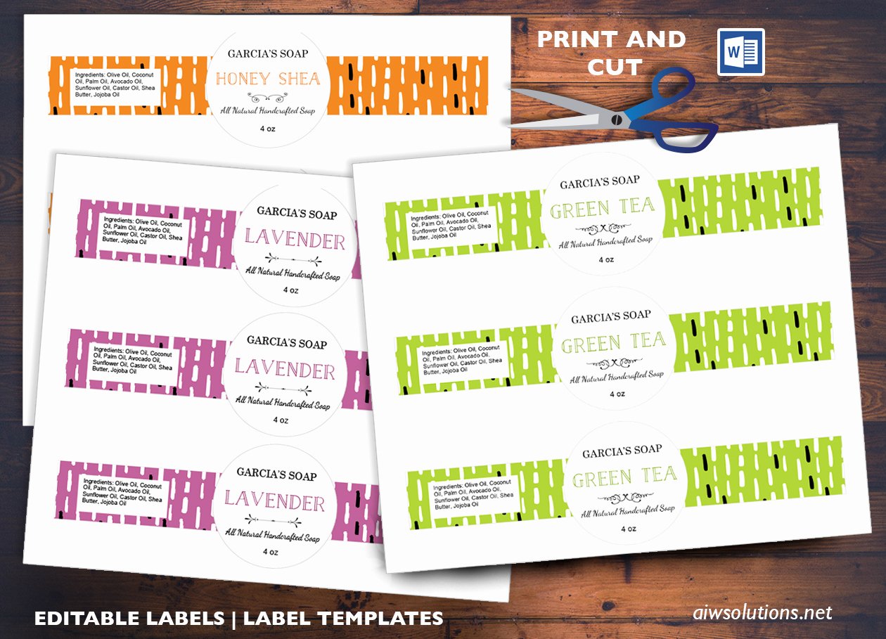Edit Pint and Cut Sticker Template Editable Label Template