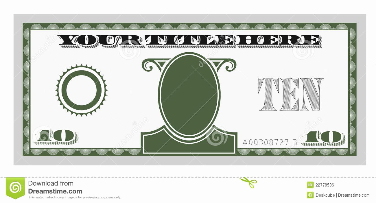 Editable Play Money Template – Free Download