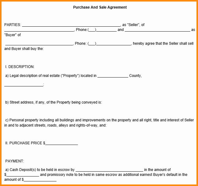 Effective Purchase Contract or Purchase Agreement Template