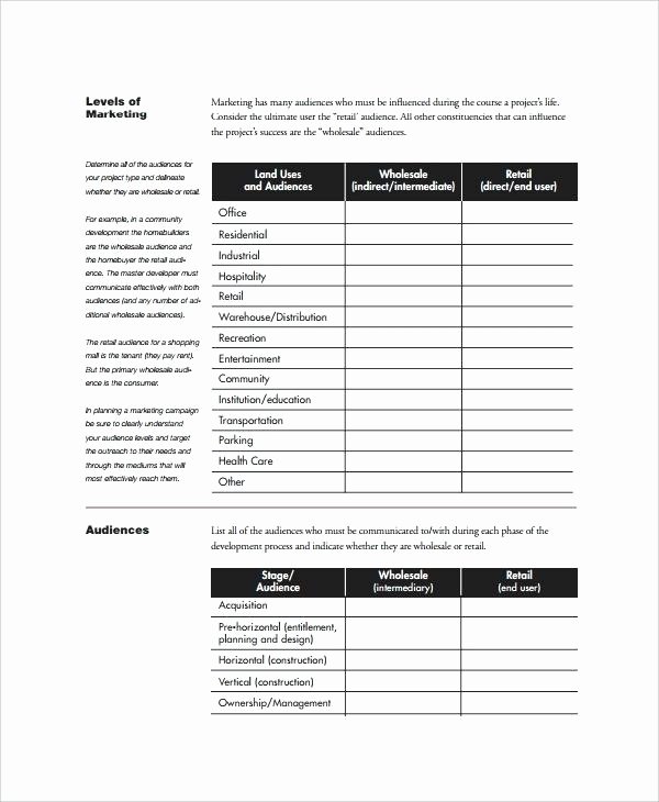 election campaign plan template marketing schedule