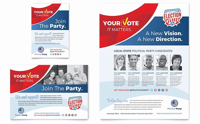 election posters flyer designs for political campaigns