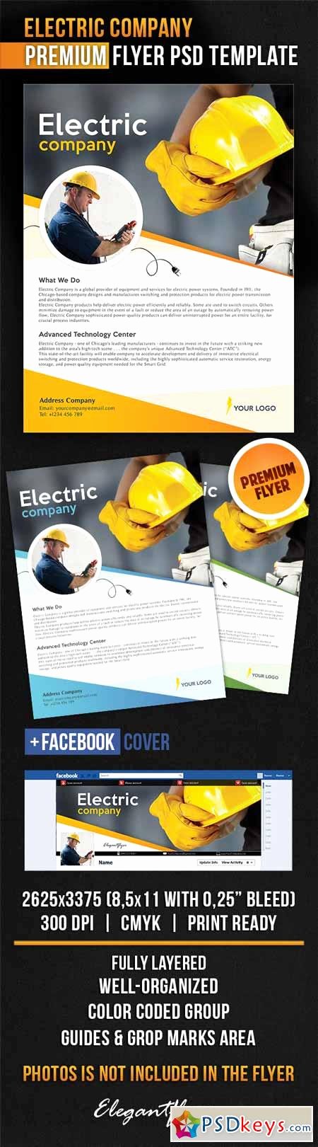 Electric Pany – Flyer Psd Template Cover
