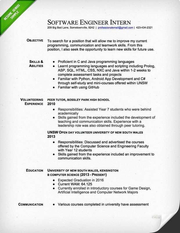 Electrical Engineering Student Resume Best Resume Collection