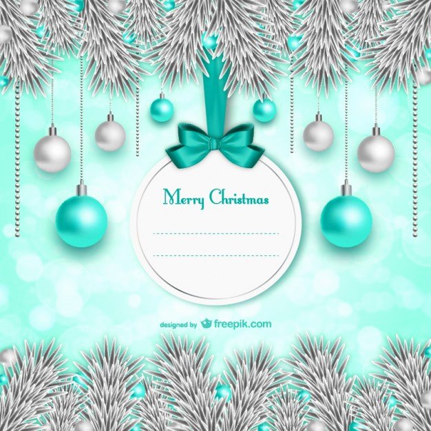 Elegant Christmas Card Template Vector