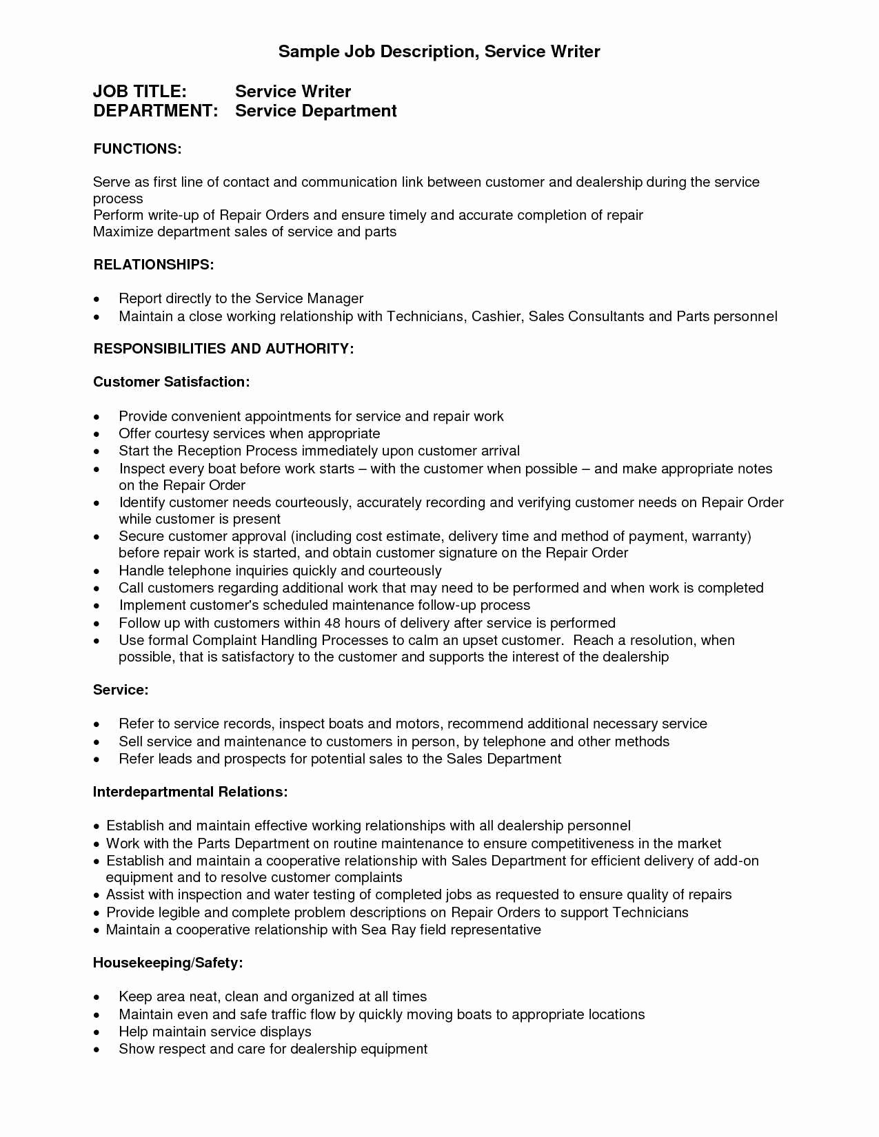 handyman job description for resume