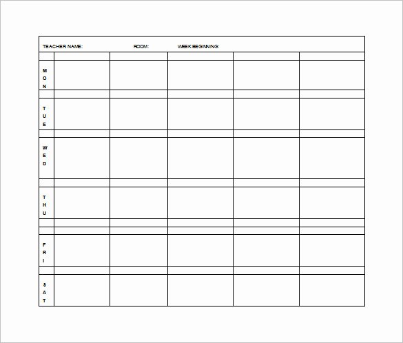 Elementary Lesson Plan Template 11 Free Word Excel