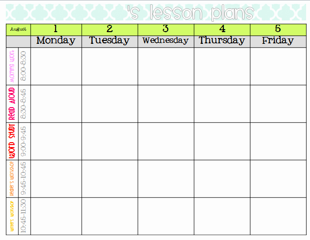 Elementary organization Two Updated Lesson Plan Templates