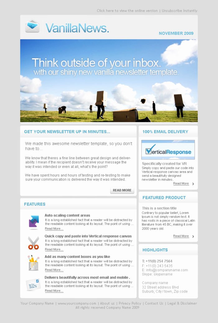 Email Newsletter Templates Free Microsoft Templates