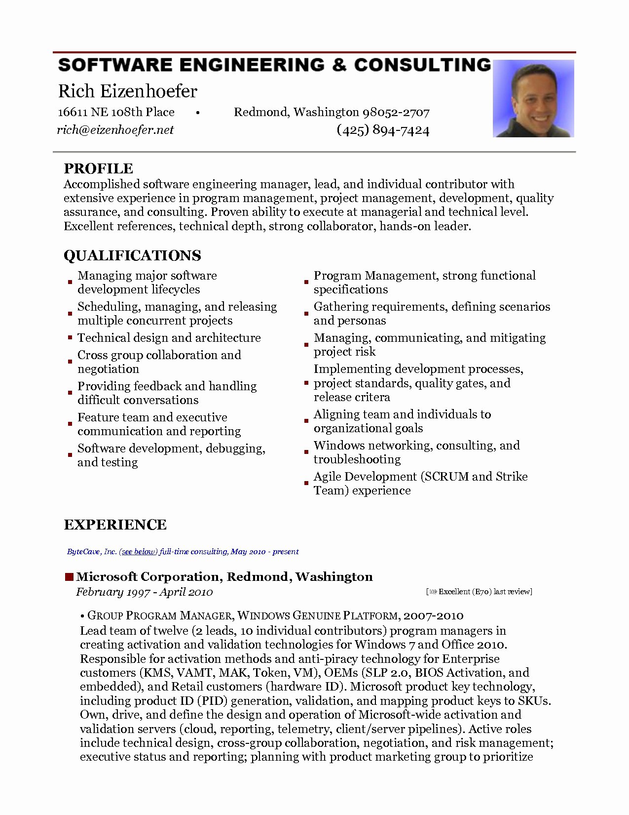 Embedded Software Engineer Resume