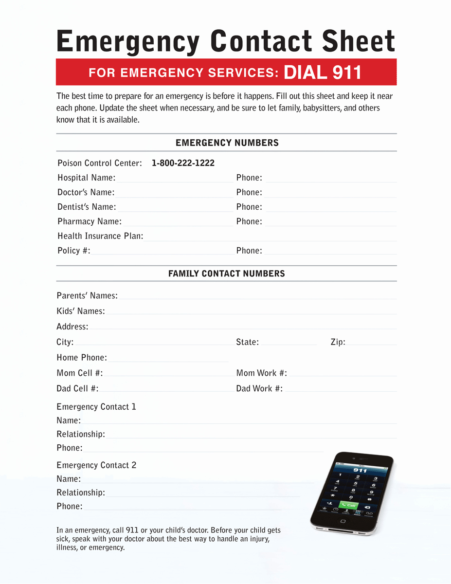 Emergency Plan Template