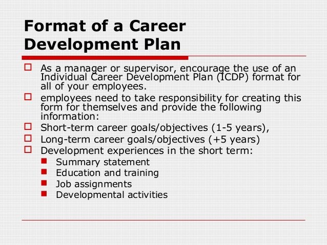 Employee Development Plans Templates