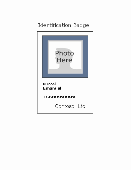 Employee Photo Id Badge Portrait