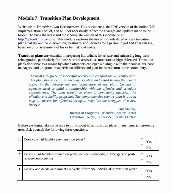 Employee Role Transition Plan Template Driverlayer