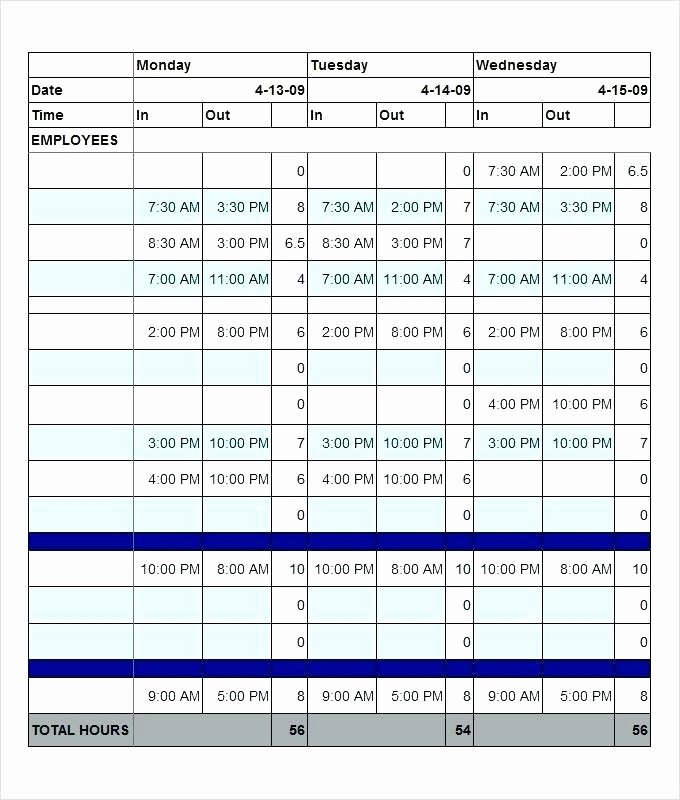 Employee Schedule Excel Excel Spreadsheet for Scheduling