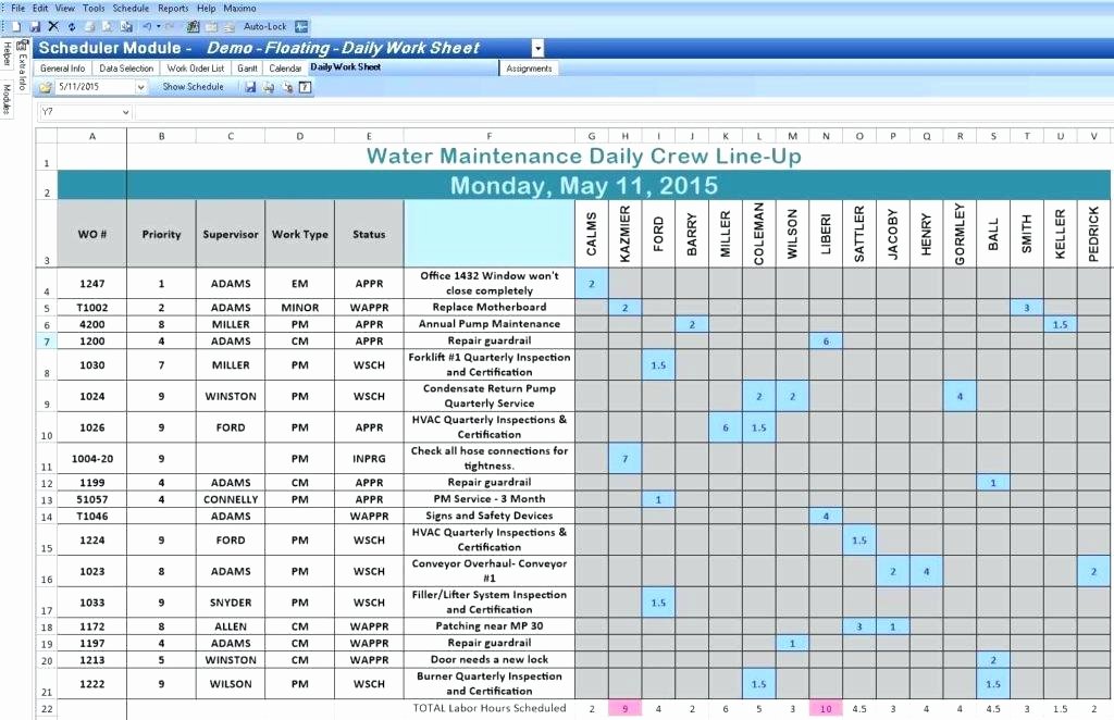 Employee Schedule Excel Template Free Employee Scheduling