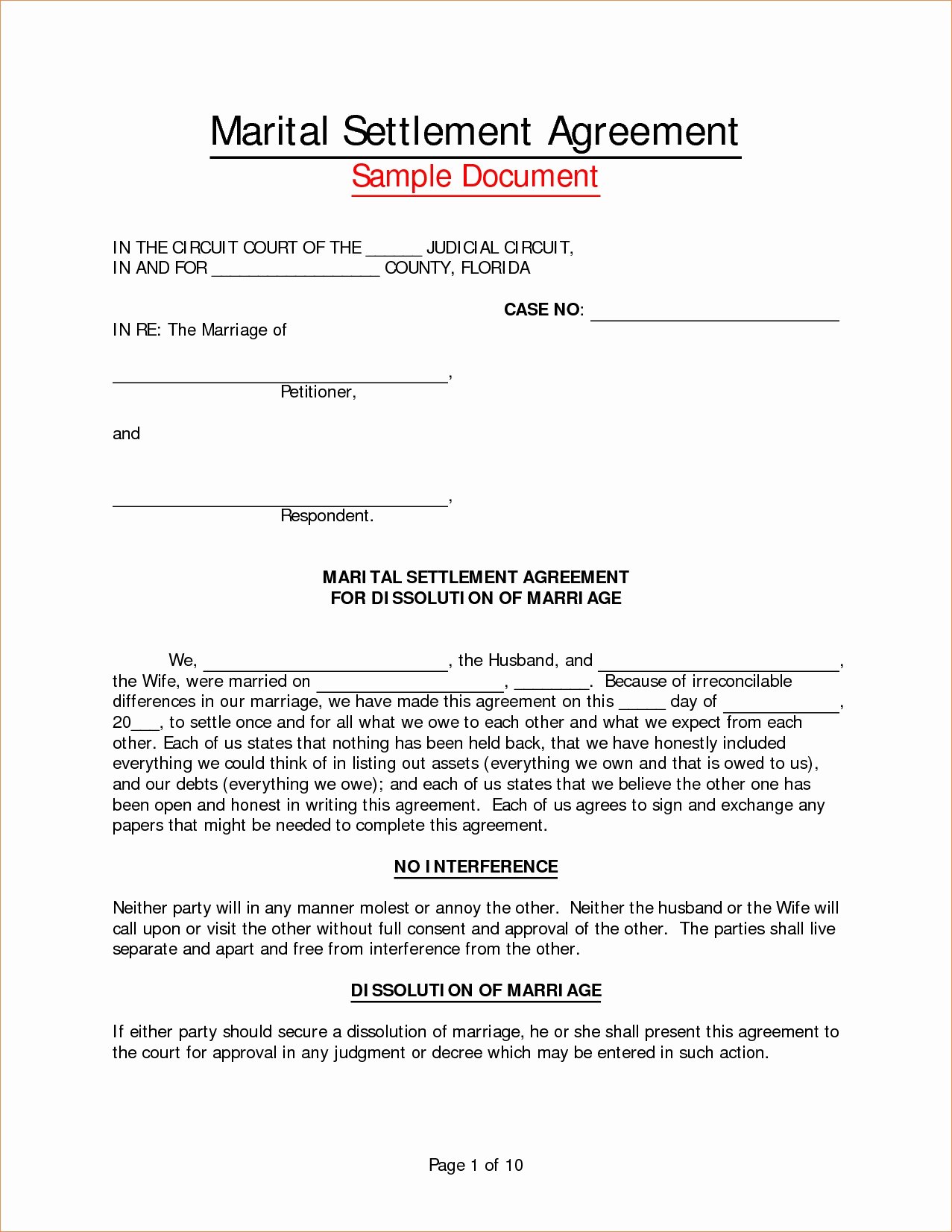Employee Separation Agreement Template Great 8 Marriage